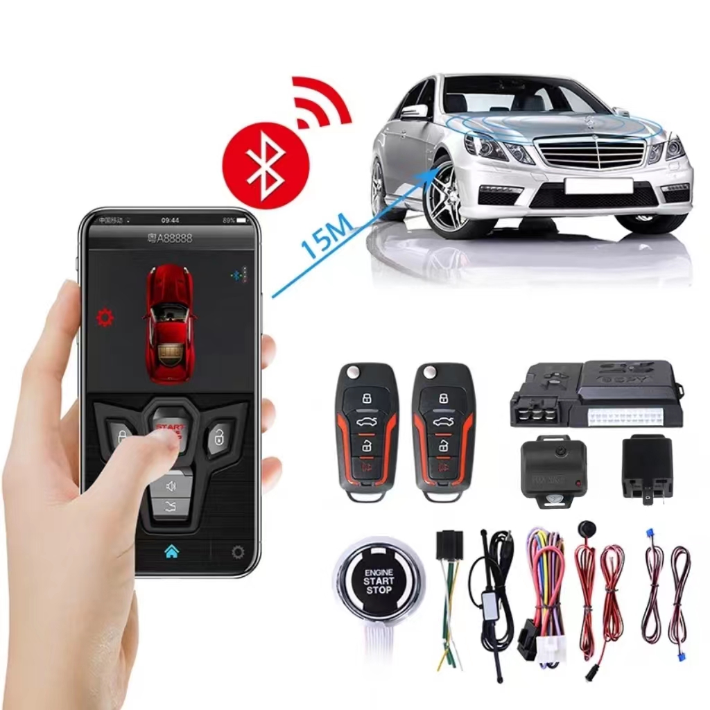 SPY ユニバーサル Bluetooth アプリ一方向リモコンパッシブキー PKE 自動セキュリティ車警報システム