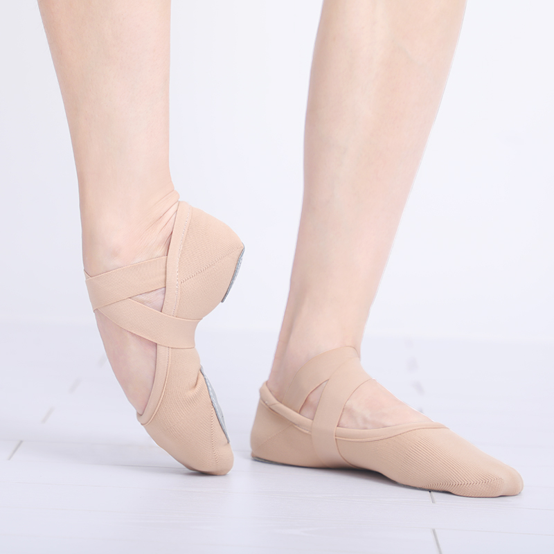 女性ストレッチバレエシューズバレエスリッパプロフェッショナル弾性バレエダンスシューズ大人女性ヨガ体操ダンスシューズ