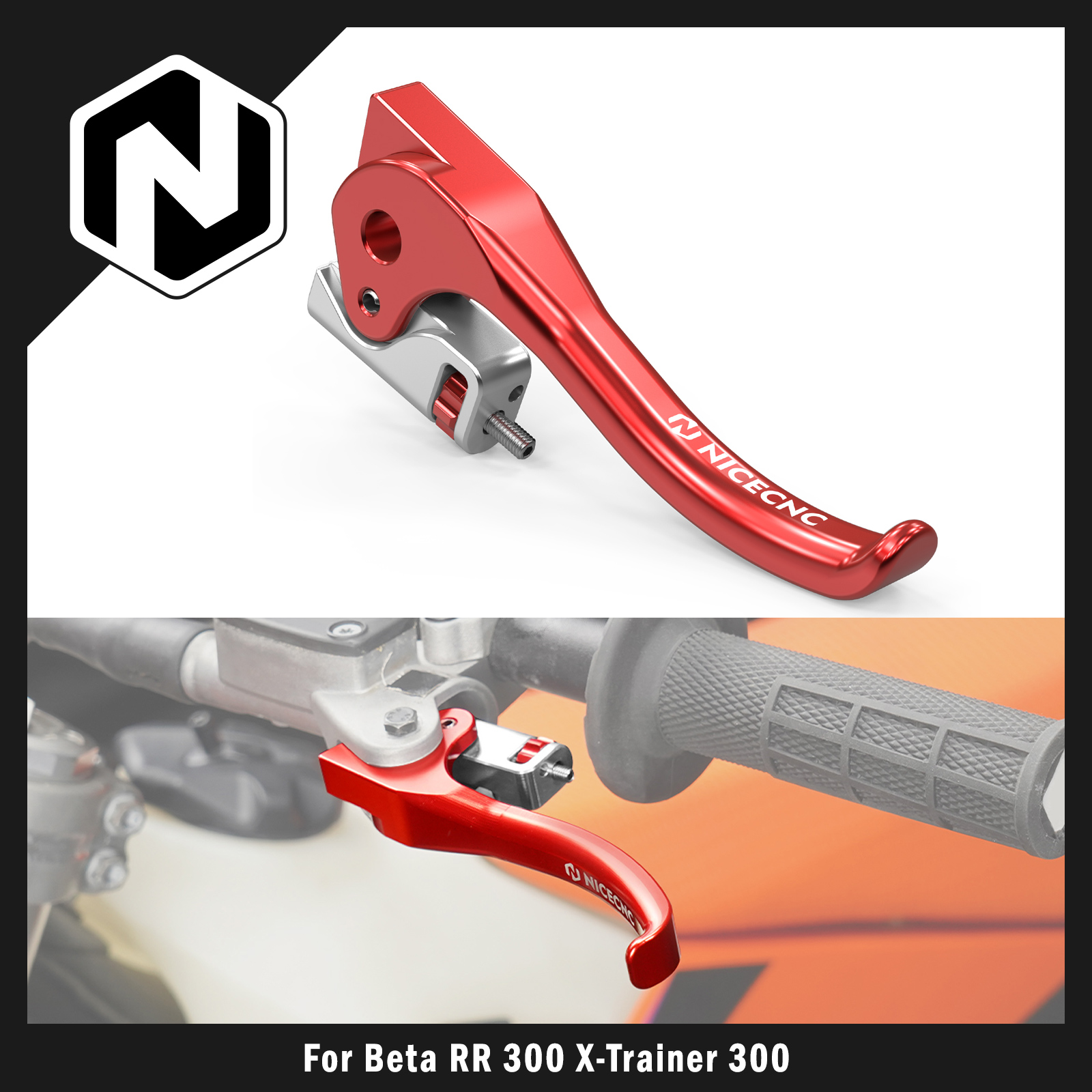 NICECNC ベータ RR 300 RR 250 2013-2026 Xtrainer 300 2015-2026 ショートクラッチレバー GasGas EX 250 MC 125 MC 250F MCF 350
