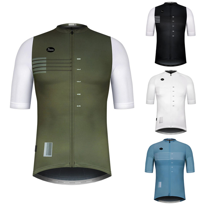 男性プロチーム自転車服半袖 Ropa Ciclismo 夏サイクリングジャージトライアスロンバイクジャージ制服サイクリングキット
