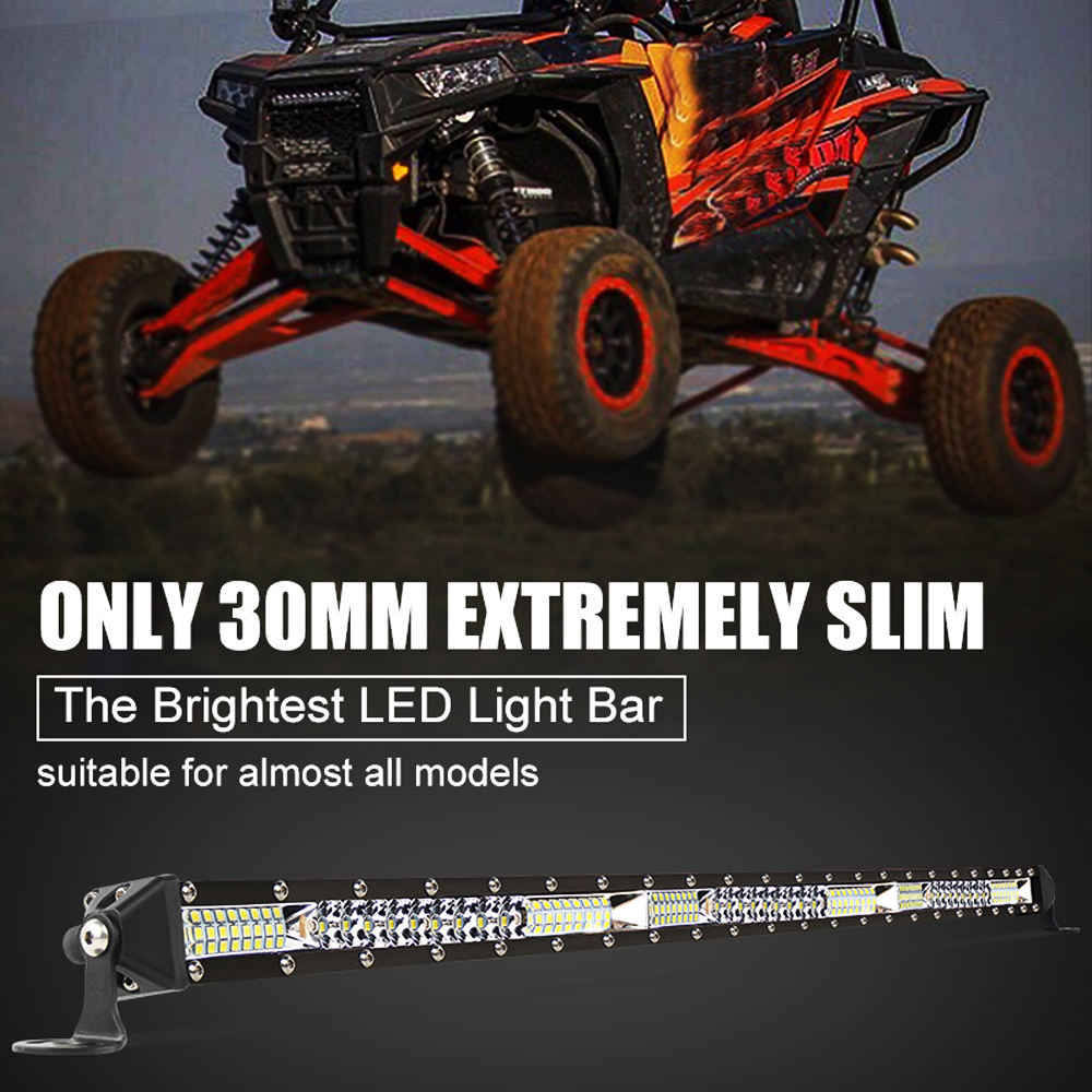 22 インチ LED バーワークライトホワイトライトバースポットフラッドビーム LED バーオフロード 4 × 4 ジープ SUV 自動車トラックトラクター 12V 24V
