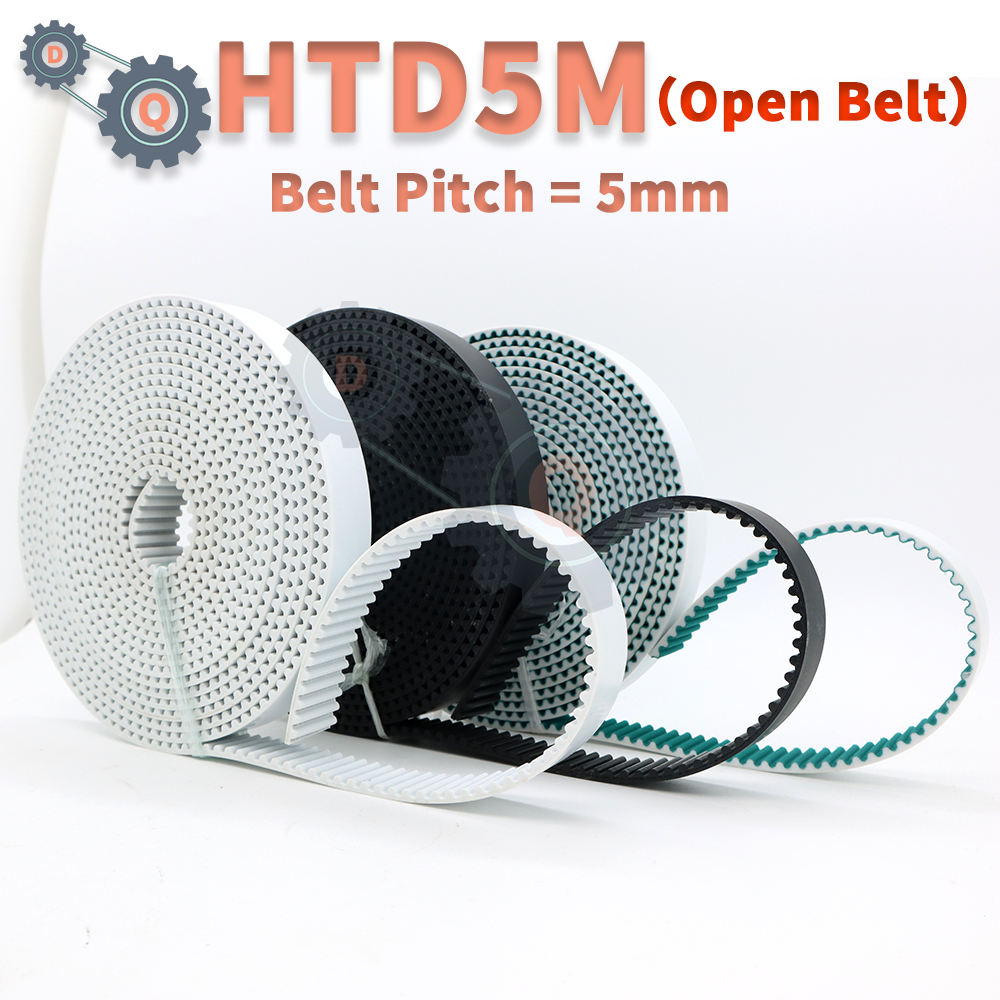 HTD 5 メートルオープンベルト PU HTD5M オープンタイミングベルトコンベヤベルトポリウレタンベルトスチールベルト 5 メートル CNC 15 ミリメートル 20 ミリメートルベルト HTD 5 メートルオープンベルト