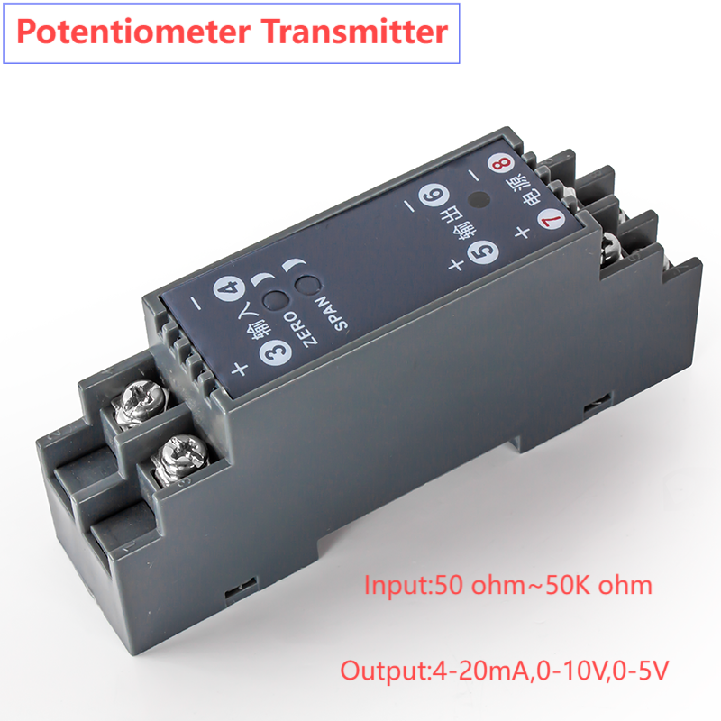 0-500ohm 1Kohm に 0-10V ポテンショメータトランスミッタセンサー 5Kohm 10Kohm 4-20mA 0-5V ポテンショメータ信号分離モジュール DC24V