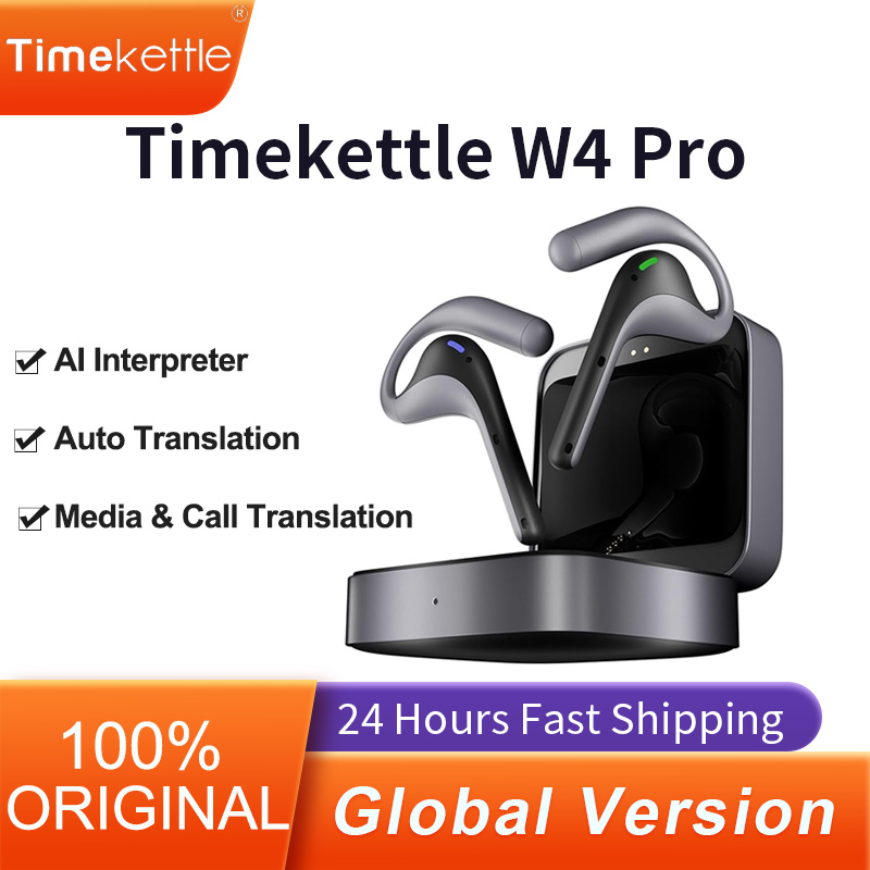 Timekettle W4 Pro AI 通訳翻訳イヤホン双方向同時スマート翻訳ヘッドセットデバイス旅行会議