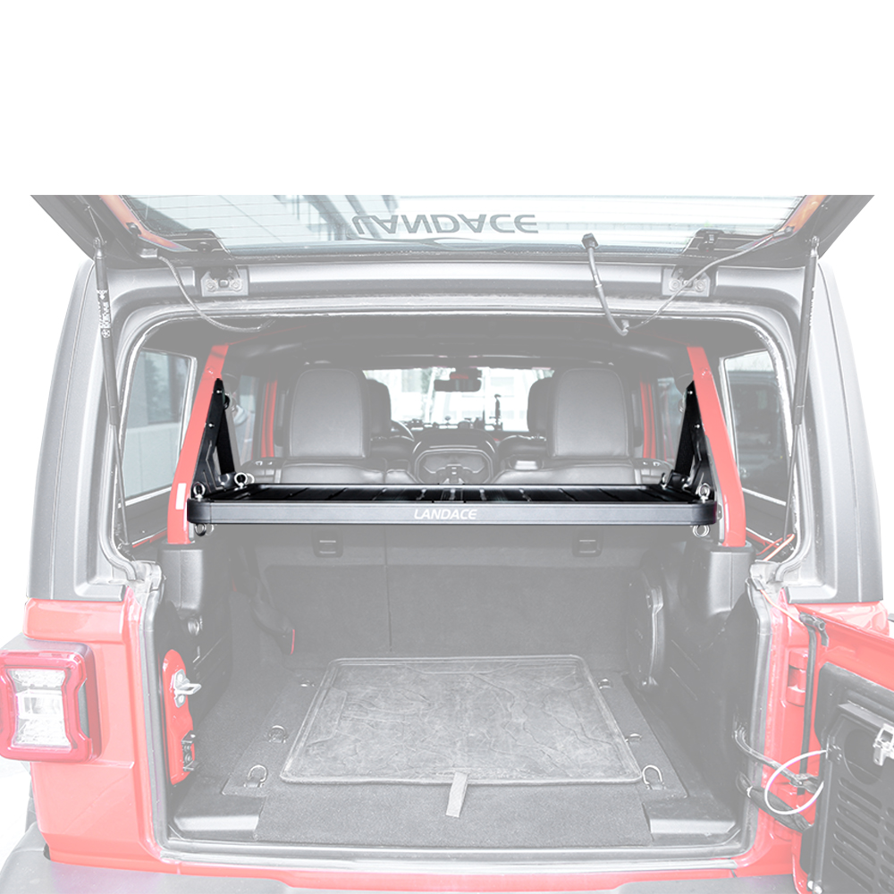 China Factory Directly 4 Doors Cargo Storage Interior Storage Luggage Carrier Trunk Storage Shelf For Jeep Wrangler JK JL