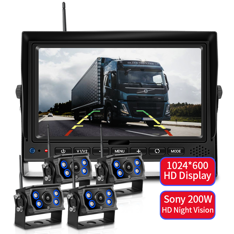コードレス防水車両監視システムナイトビジョン RV 死角支援システム簡単インストールスマートセキュリティカメラシステム