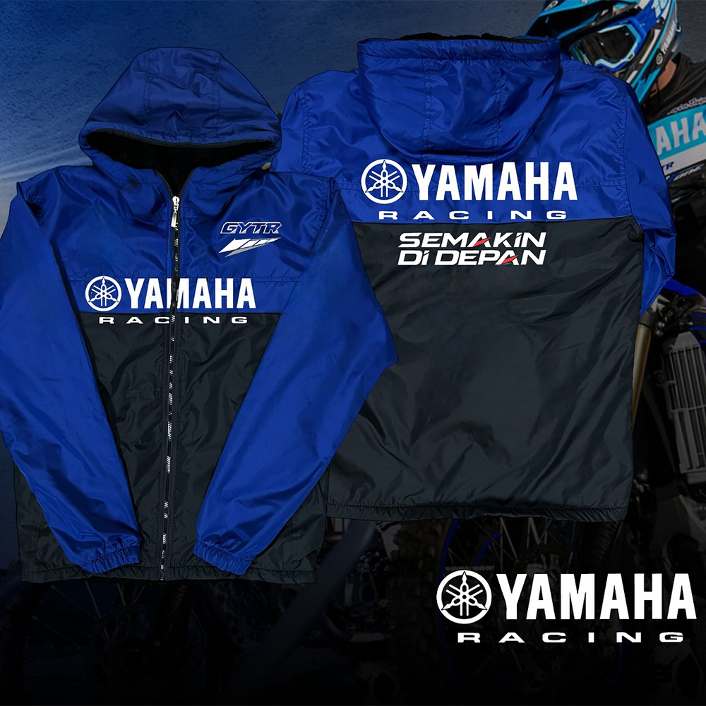 2026 新しいヤマハオートバイレーシングチームジッパーフード付きスウェットシャツ秋/冬の男性女性特大通気性快適なトップ