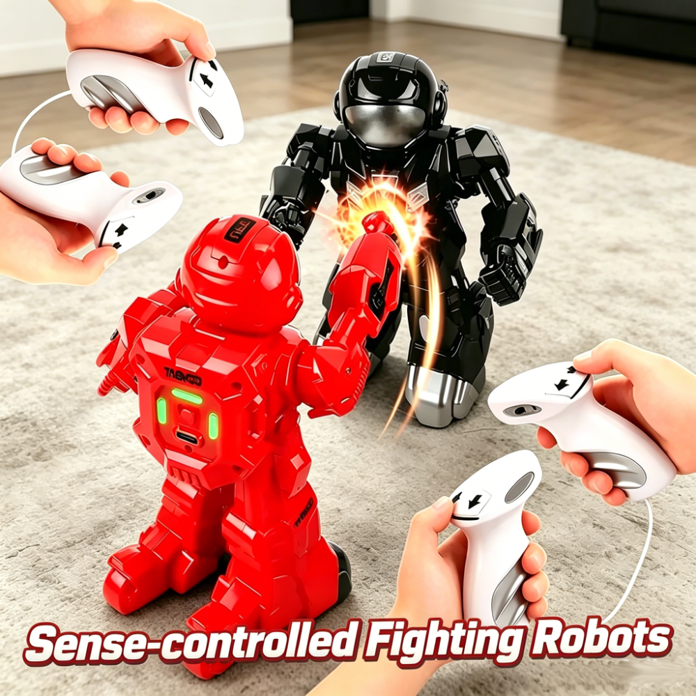2.4G リモートコントロール ファイティングロボット バトルボット サウンド付きおもちゃ