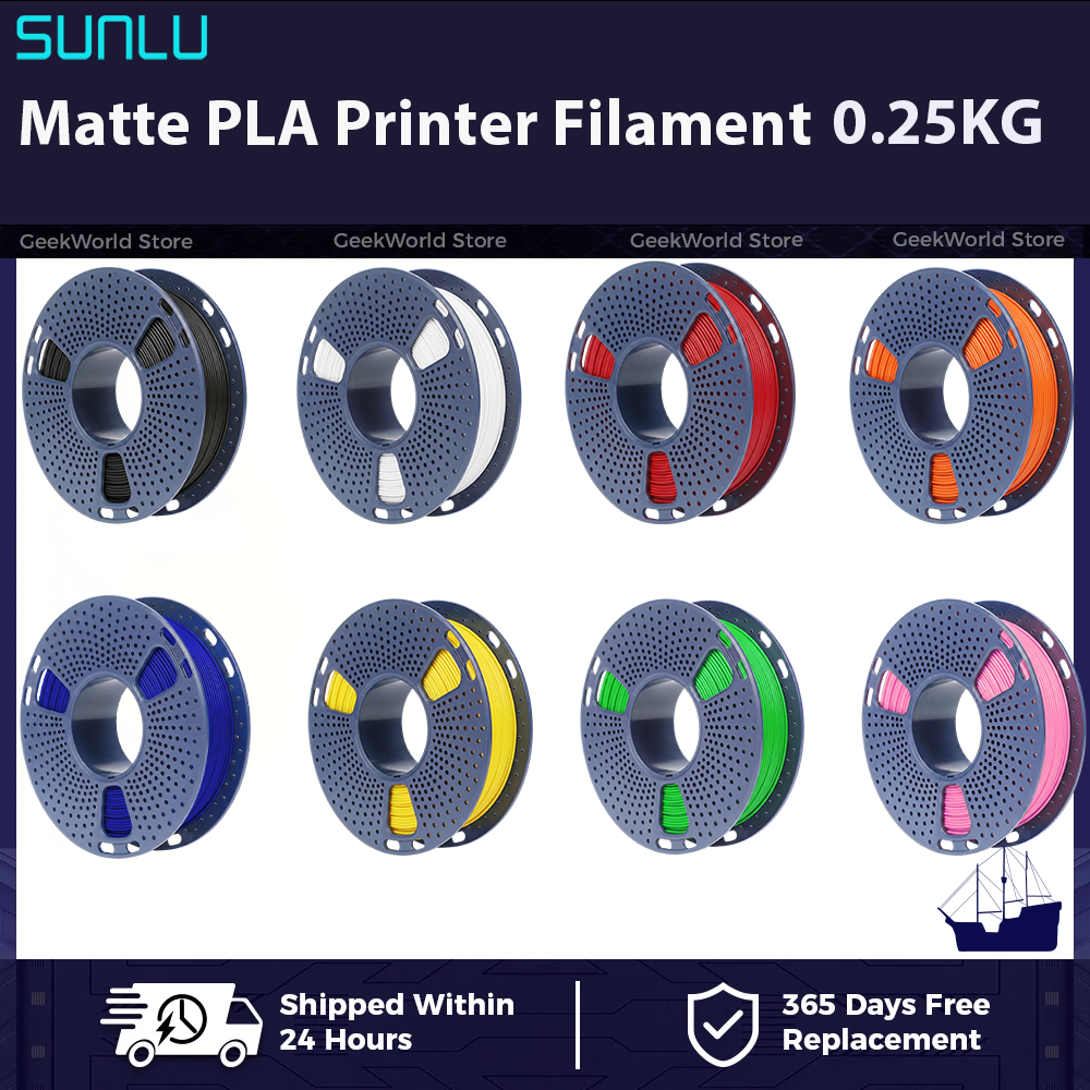 SUNLU マット PLA 3D プリンタ フィラメント 0.25KG/PC 耐摩耗性