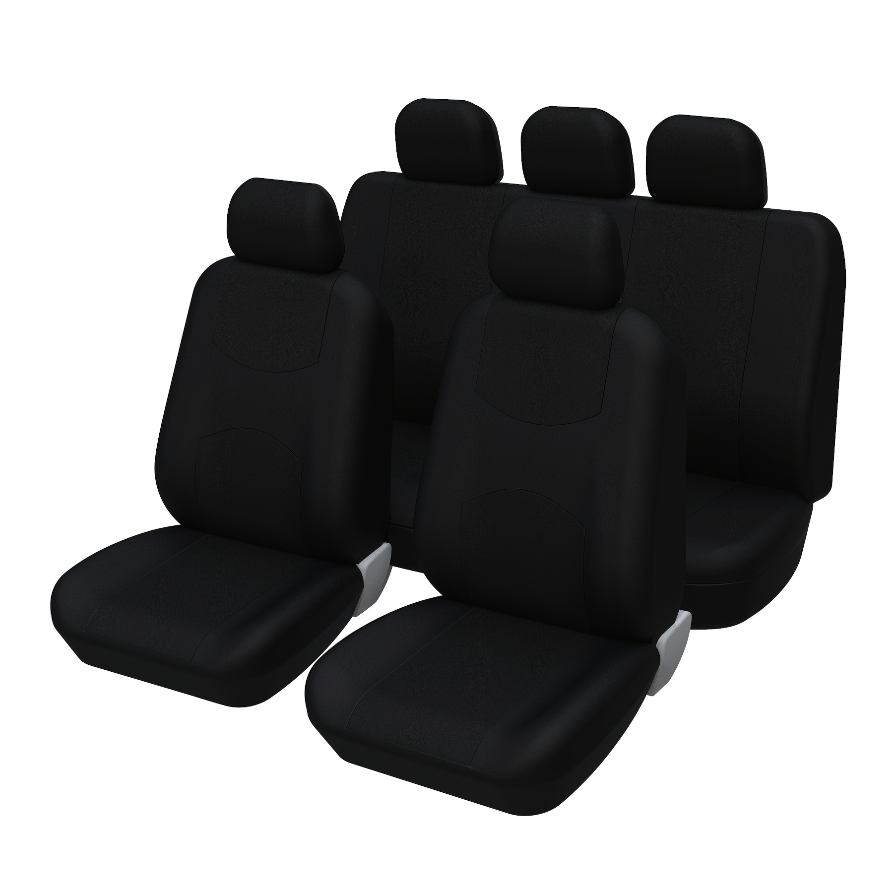 カーシートカバー ユニバーサル ブラック ユニバーサルカーシートカバー 運転席および助手席用 車のインテリアアクセサリー