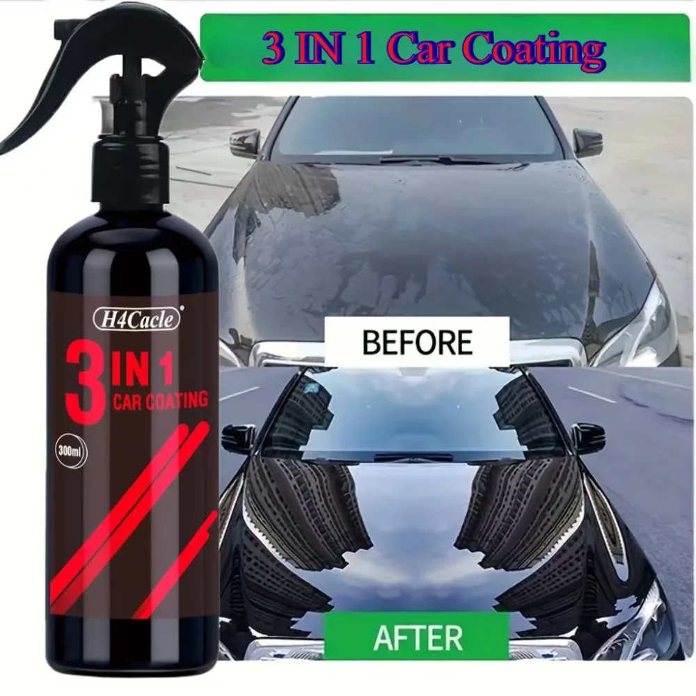 3 で 1 車のセラミック液体コーティングスプレーナノクリスタル疎水性層研磨剤高光沢ペイント保護ワックスカーケア