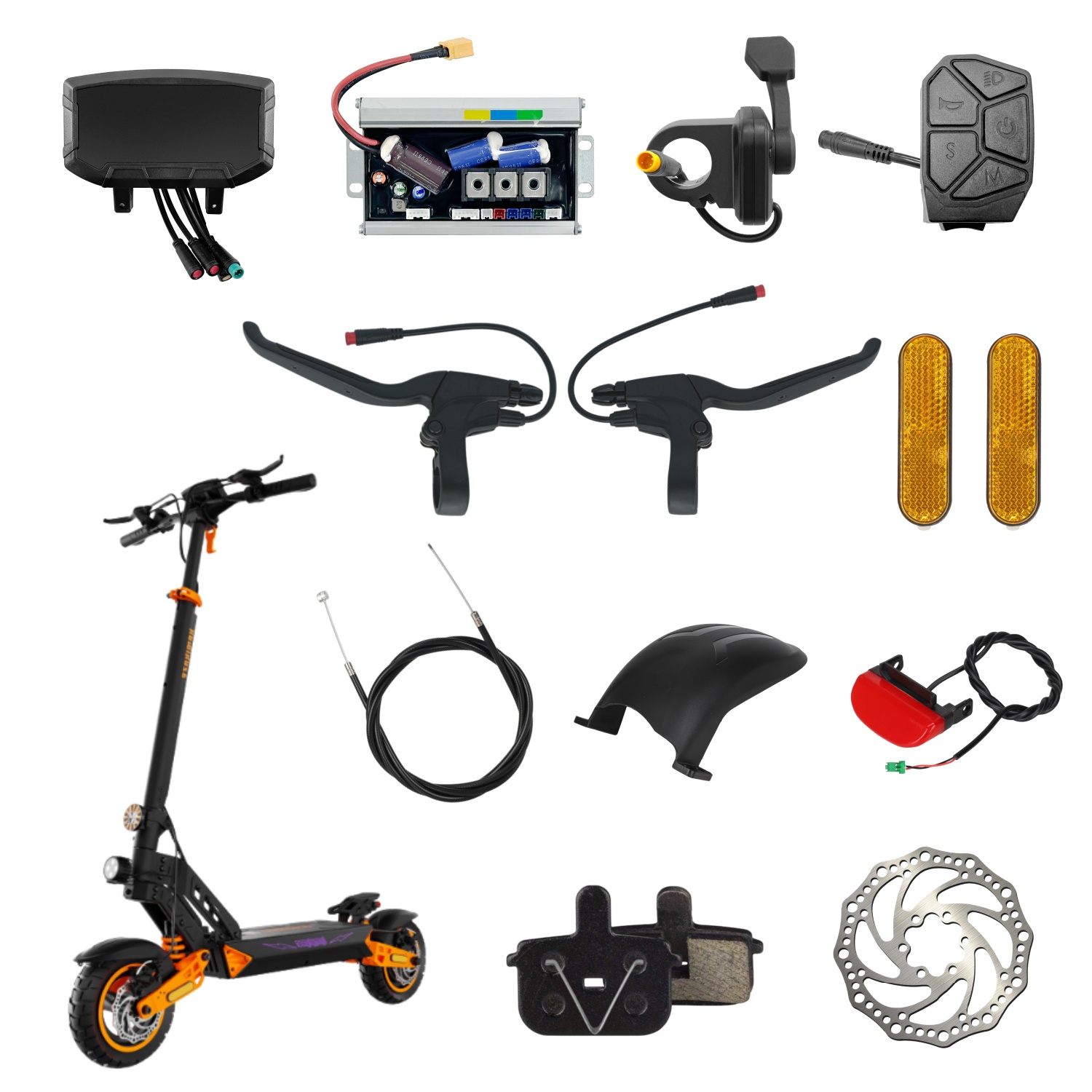 神風 K1 K1 プラススクーター部品スイッチアクセルリアフェンダーブレーキレバースクーターさまざまなスペア交換アクセサリー