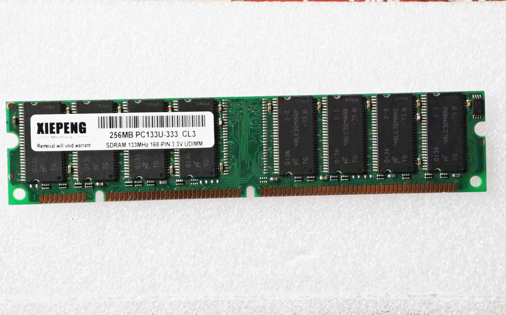 オリジナル 1GB PC133 SDRAM 512MB PC133u デスクトップ RAM 256MB SD PC100 128MB 133MHz 168ピン Udimm 産業機械用メモリ