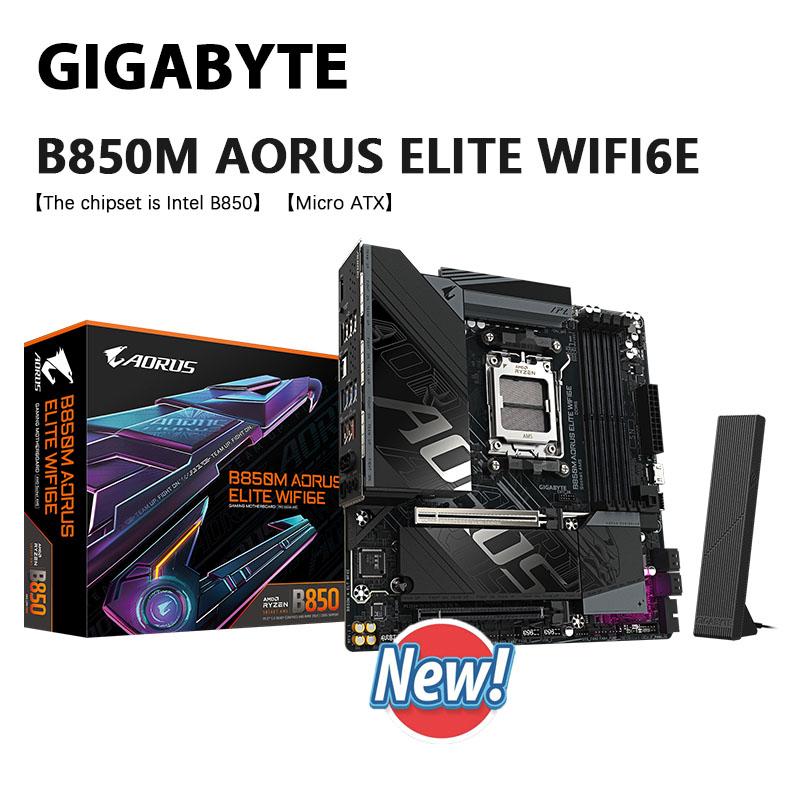 ギガバイト新しい B850M AORUS ELITE WIFI6E マザーボードマイクロ ATX AMD ソケット AM5 AMD B850