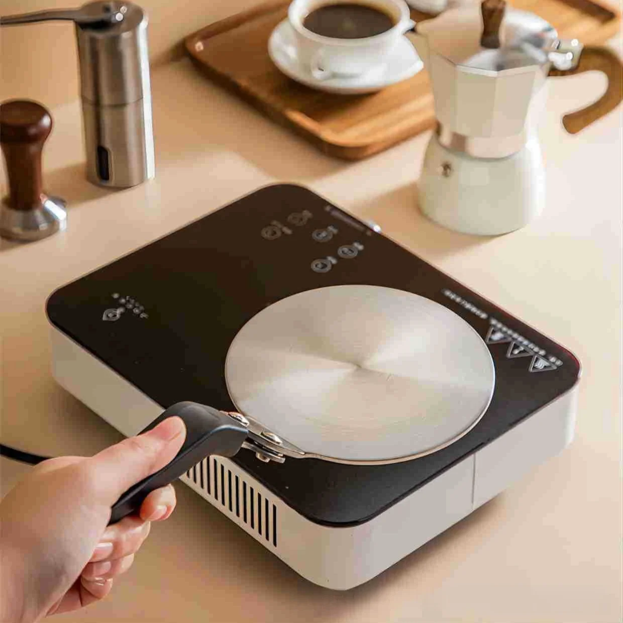 ユニバーサルモカポット熱拡散板セラミックコーヒーポット/ガラス製品電磁調理器用熱伝導ディスク