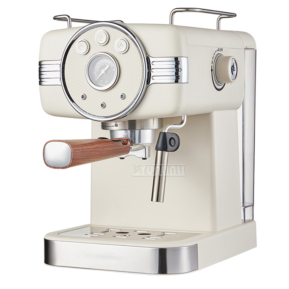 15Bar コーヒーマシン Cafeteira Italiana ステンレス鋼エスプレッソメーカーミルク泡立て器スチームカプチーノラテマシン