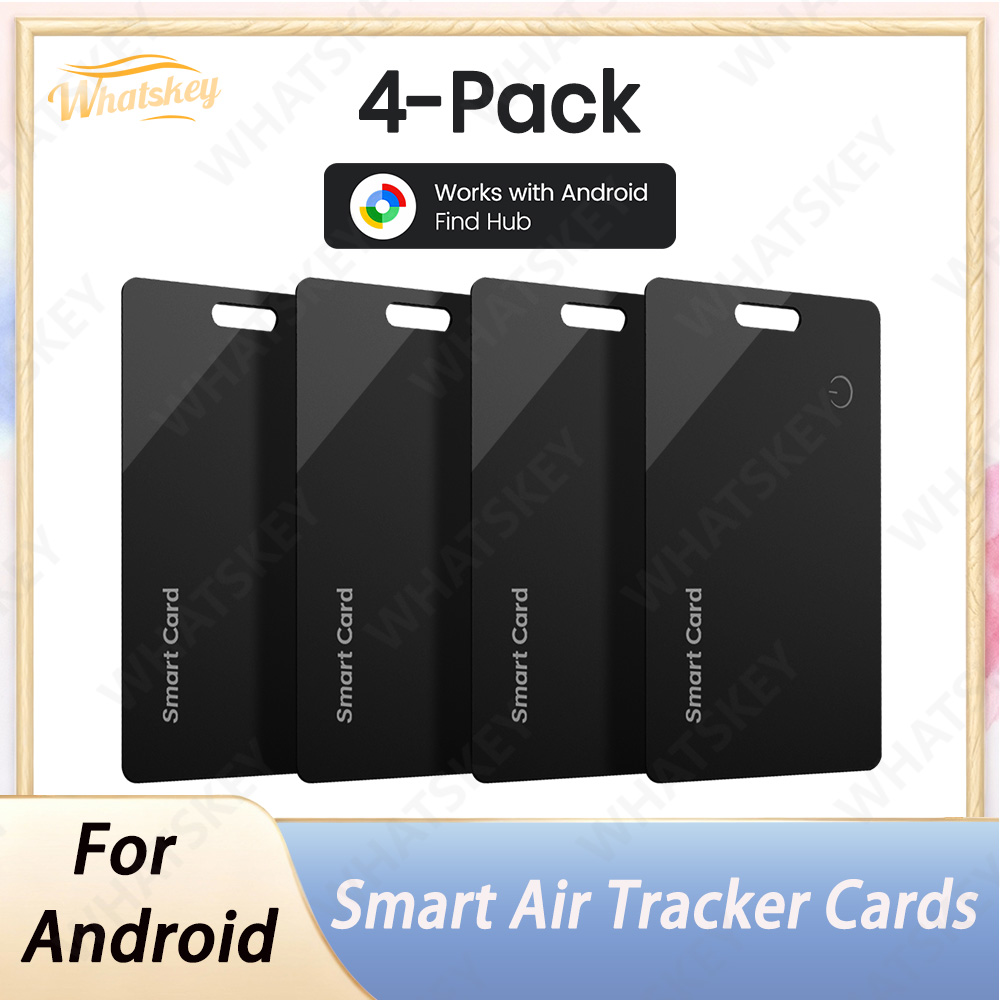 超薄型グロー​​バル GPS Android トラッカー カード ワイヤレス充電 Google Find My Device アプリ付き防水スマート ウォレット トラッカー カード