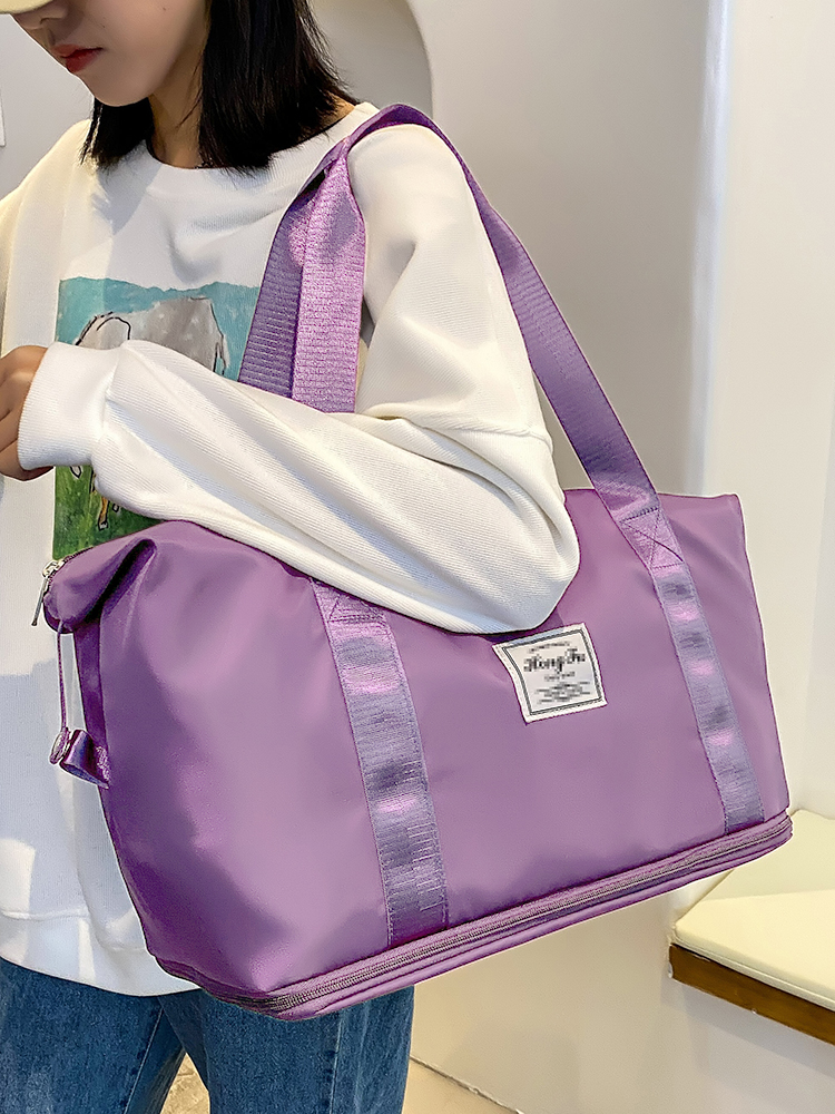 UNIXINU キャリーオントラベルダッフルバッグナイロン防水スポーツジムトートバッグ女性のための大容量収納荷物ハンドバッグ
