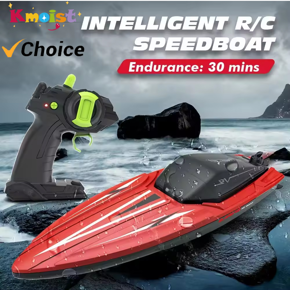2.4 グラム 25 キロ/時間 100 メートル RC ワイヤレスボート船キッズギフト屋外おもちゃ電気充電式水高速リモコンスピードボート