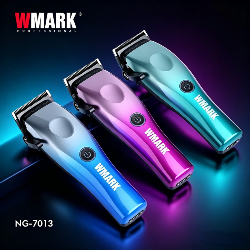 WMARK ヘアトリマープロフェッショナル調整可能なバリカンヘアカット機コードレス高速 8800 RPM トリマー男性用 NG-7013