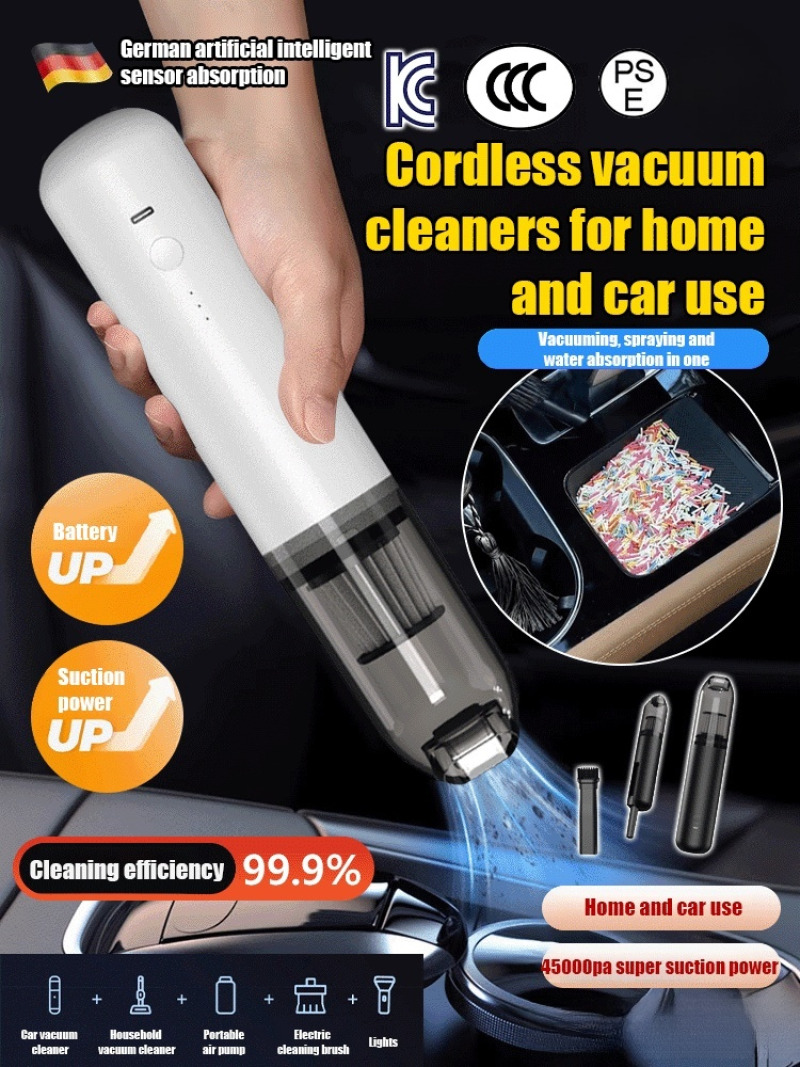 Type-C 充電式車用掃除機、ワイヤレスハンドヘルドブロワー