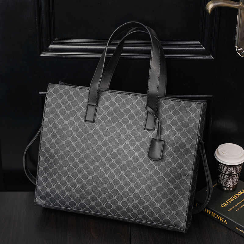 ファッションメンズショルダーバッグ大サイズ Pu レザートートバッグ新しい高級デザインメンズクロスボディバッグハンドバッグ男性ショルダーバッグかばん