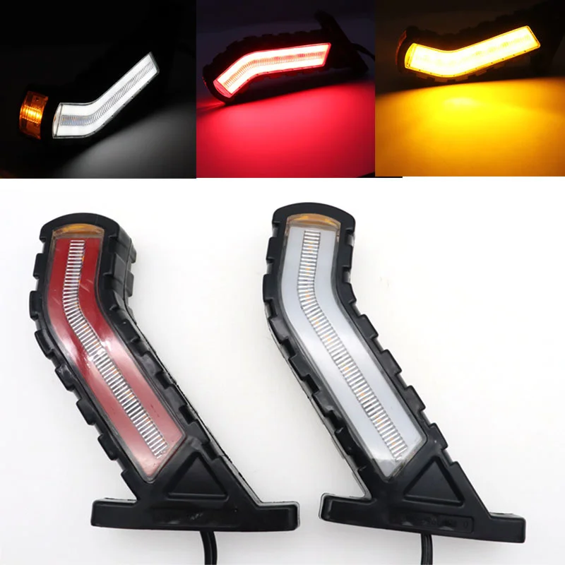 2x LED 12V 24V サイドマーカーライト流れるターンシグナルランプユニバーサル車 SUV バンローリー RVS バスボートトレーラートラックピックアップ
