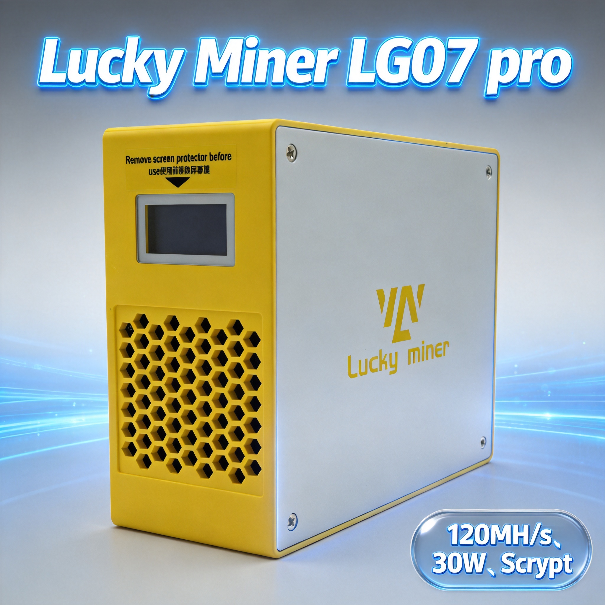 Lucky Miner LG07 Pro 120MH/s ビットコインマイナーマシン ASIC マイナー 30 ワット低電力サイレントホームマイニング BTC LTC DOGE ビットコインマイニング