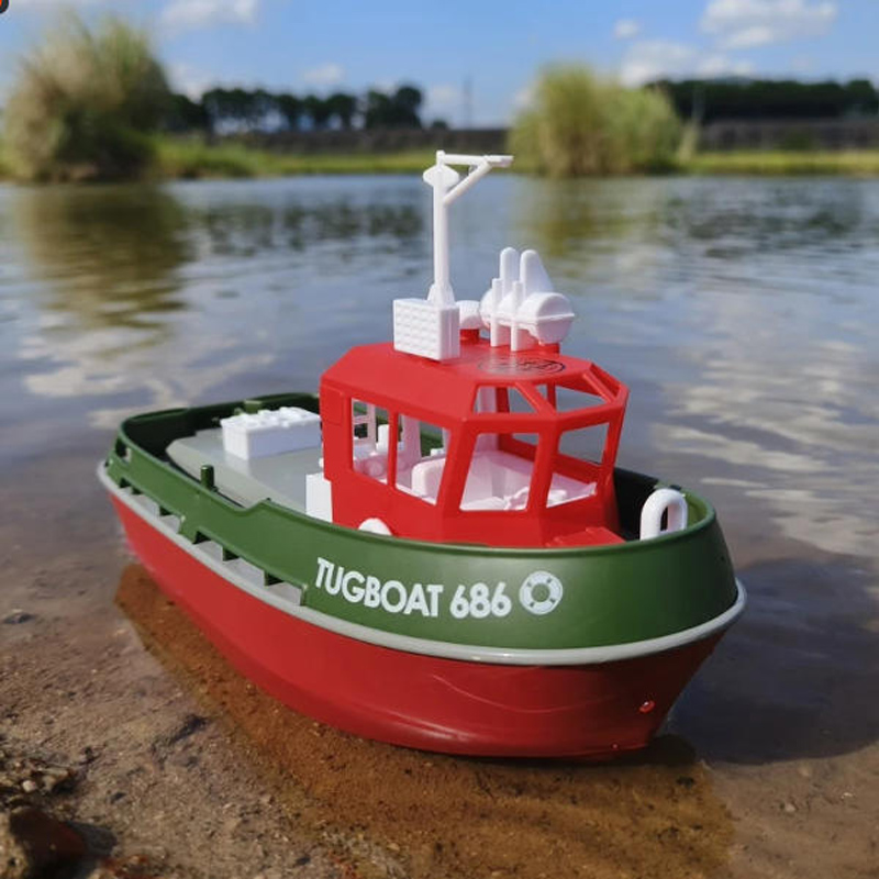 686 RC ボート 2.4 グラム 1/72 強力なデュアルモーター長距離ワイヤレス電動リモコンタグボートモデルのおもちゃ男の子のギフト