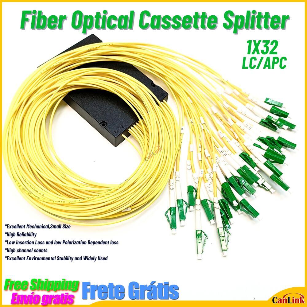 Ftth LC APC 1x32 PLC シングルモードファイバー光スプリッター FBT 光カプラーファイバー ABS スプリッターボックス