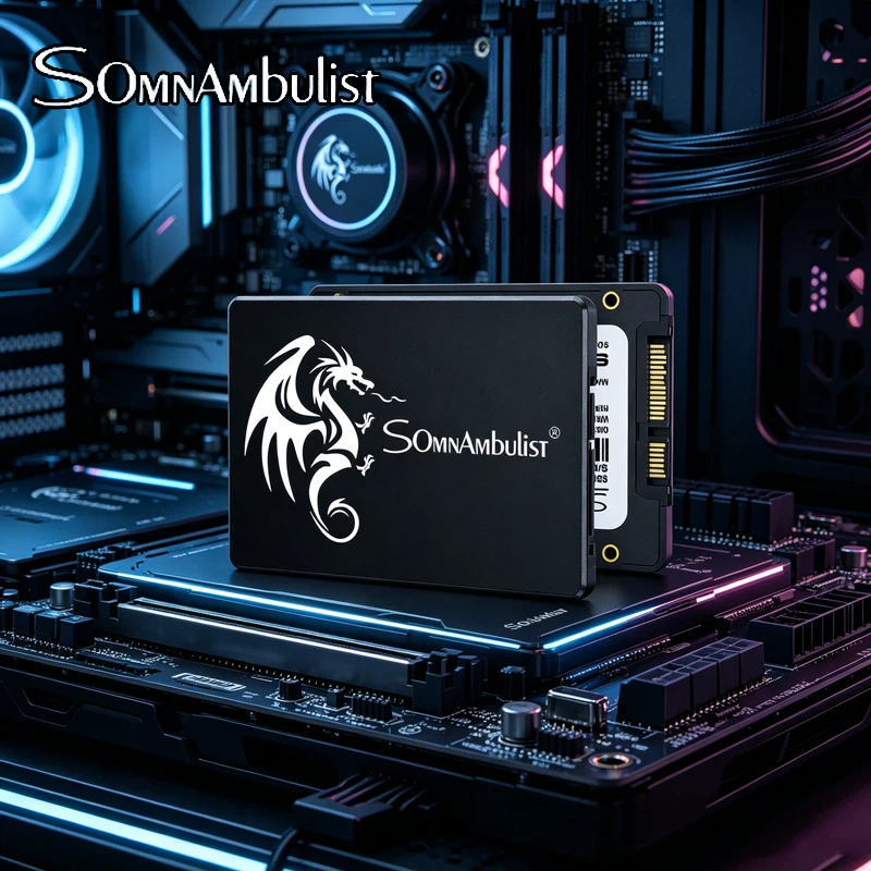 SomnAmbulist 2.5インチ SATA III SSD、128GB-2TB マルチ容量高速ストレージドライブ、ラップトップ、デスクトップ PC アップグレード用