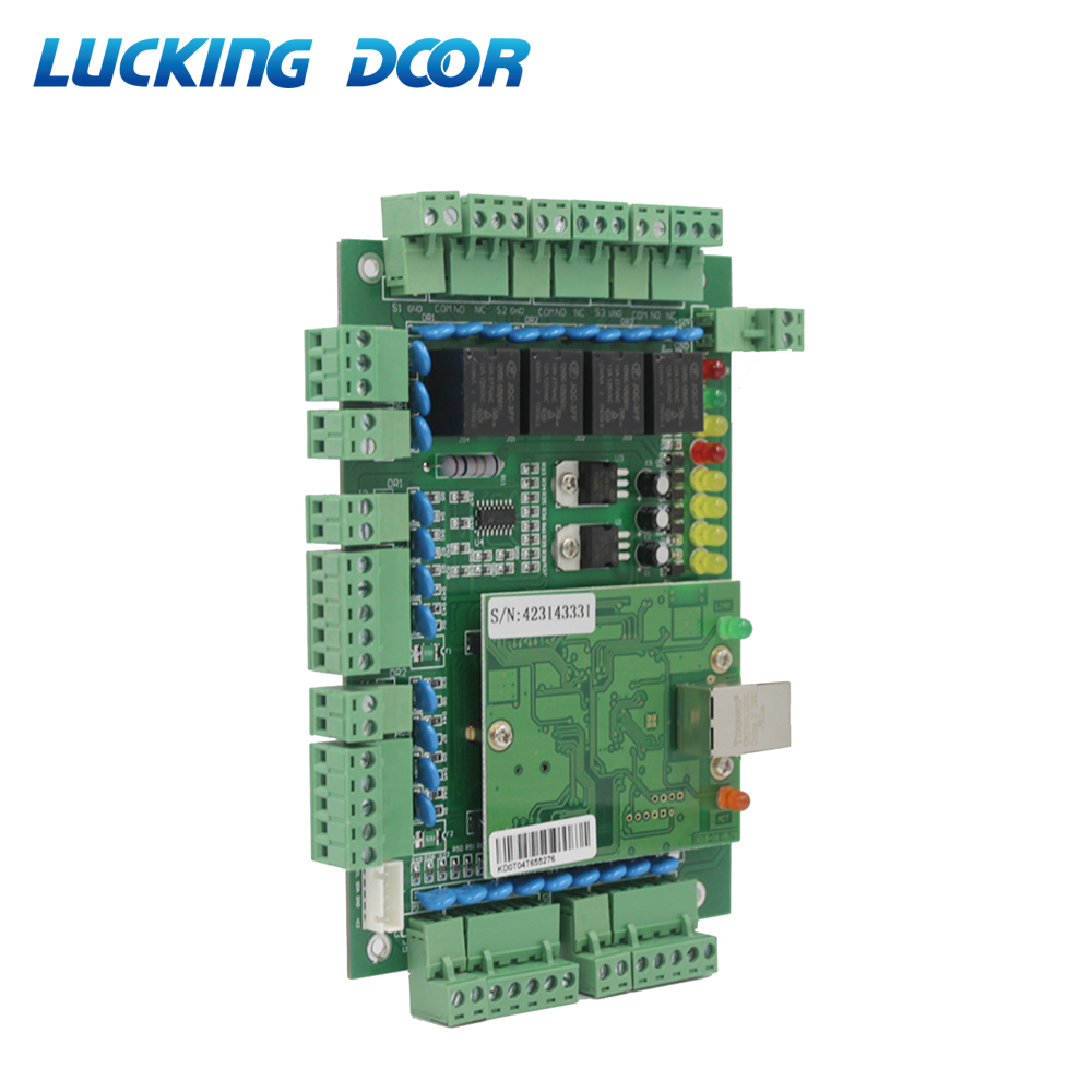 1/2/4 ドア ネットワーク アクセス コントロール システム パネル ウィーガンド出力 Rfid ボード ソフトウェア プロトコル TCP/IP ボード ウィーガンド リーダー