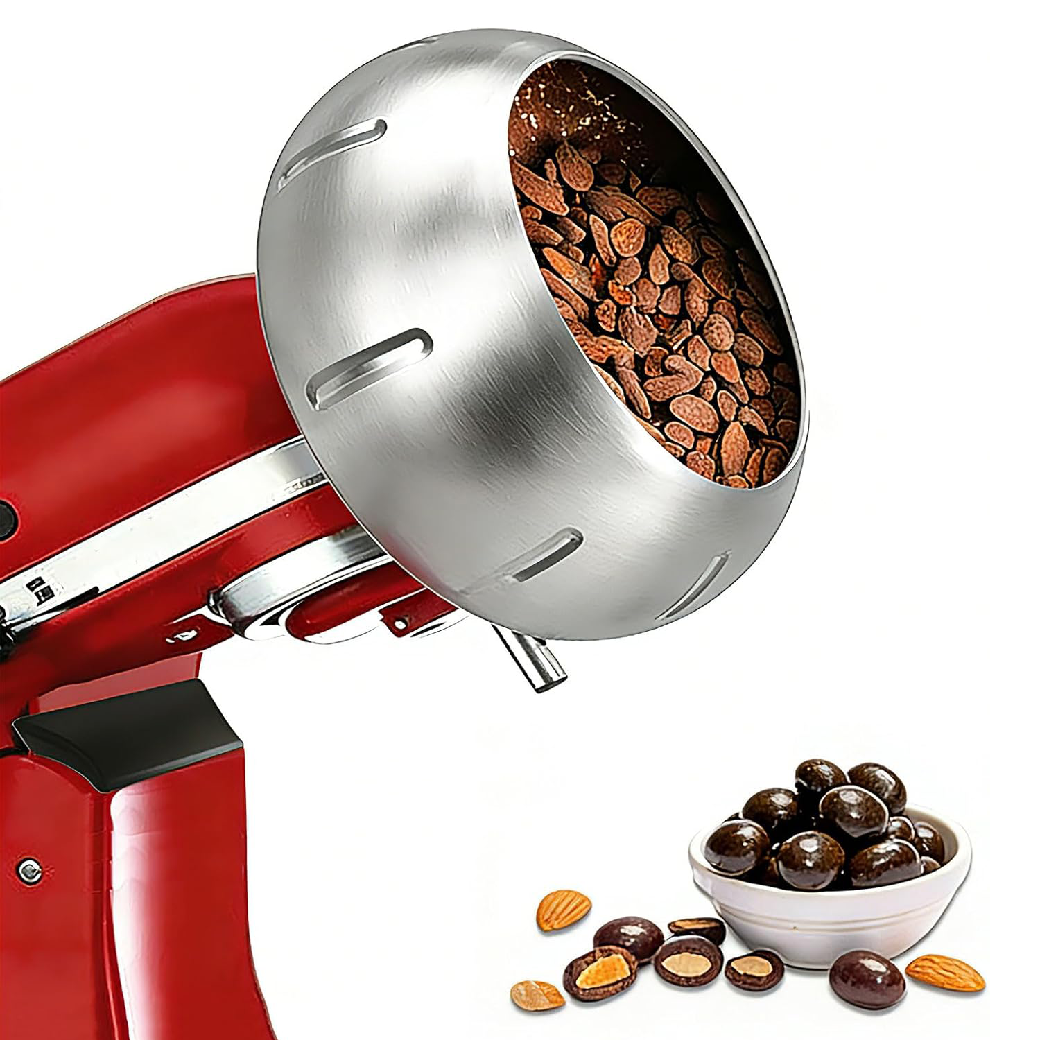 チョコレートコーティングアタッチメントキッチンエイド 4.5QT 5QT ミキサー、チョコレートアーモンド用キャンディーコーティングツールに適合