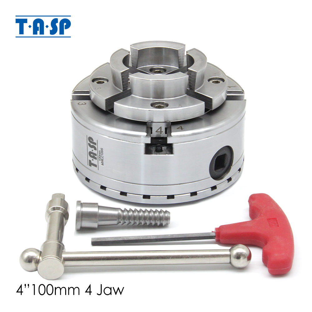 TASP 4 "木工旋盤スクロールチャック 100 ミリメートル 4 ジョーセルフセンタリングスピンドルネジ M33 1 インチ木工ツール