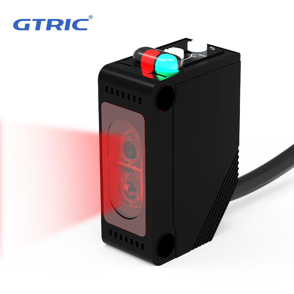 GTRIC E3Z-D61 拡散反射光電センサー NPN PNP 12-24VDC 正方形赤外線光学スイッチ距離 30 センチメートルブラケット