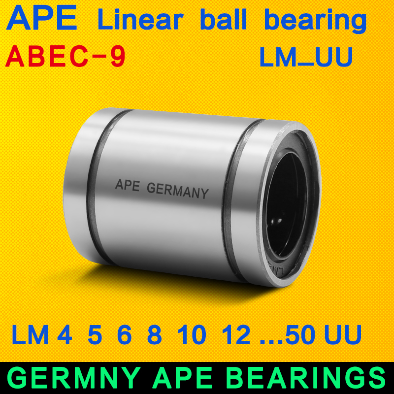 4 個 APE ベアリング LM8UU LM3UU LM10UU LM16UU LM6UU LM12UU LM4UU LM5UU リニアブッシュ CNC リニアベアリングリニア軸部品