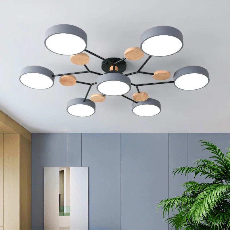 3 つの異なる色の LED シャンデリア リビングルーム、寝室、ホテル、アパート、書斎、家の装飾、屋内照明に最適