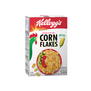 大人気のコーンフレーク 275g×18袋入り。サクサクとした食感の朝食用シリアルで、9種類のビタミンとミネラルを含みます。卸売り・輸出用
