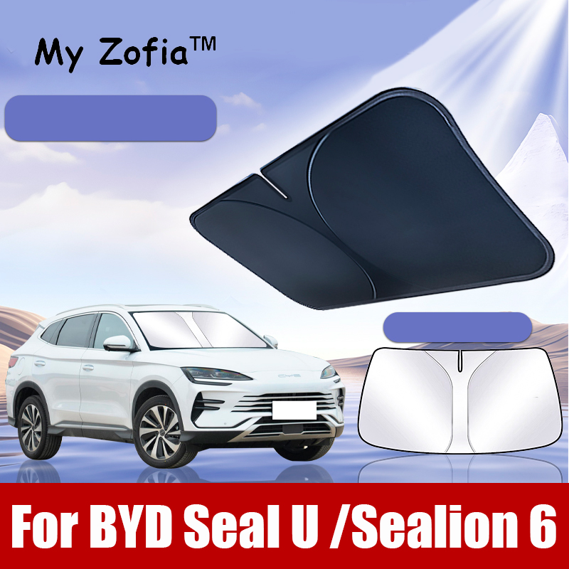 BYD シール U アシカ 6 曲プラス 2024 2025 2026 車のフロントガラスサンシェードカバー抗 UV 保護自動車部品