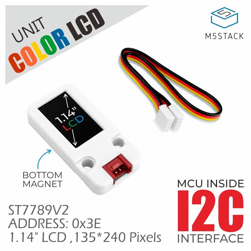 M5Stack 公式 LCD ユニット 1.14 インチ 135 X 240 ピクセル ディスプレイ