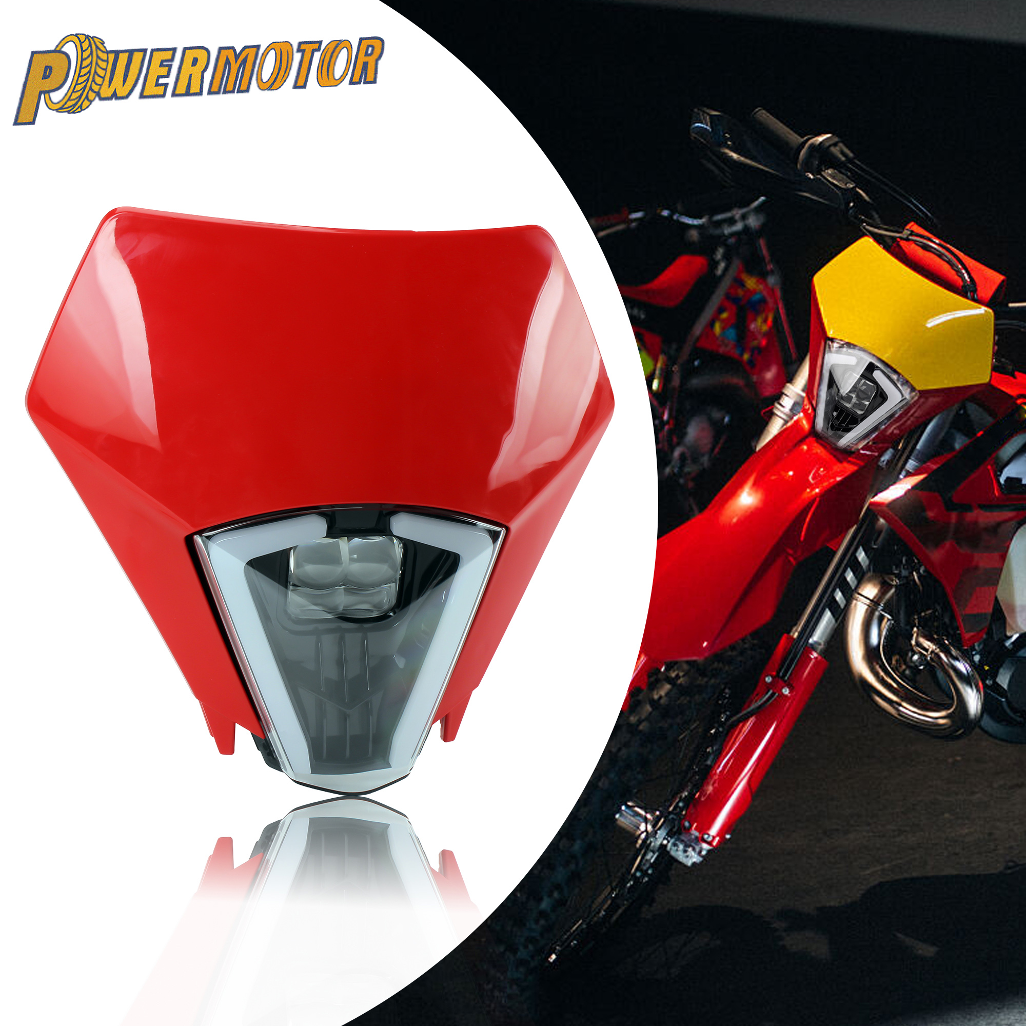 新しいオートバイ LED ヘッドライト HD ヘッドランプガスガス EX EC 300 350F 400F 450 F 500F SM 700 2024 2025 モトクロスアクセサリー