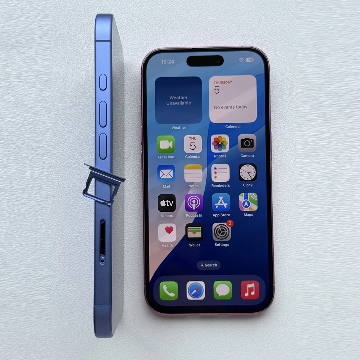 100% オリジナル Apple IPhone 16 デュアル SIM カード 6.1 "携帯電話 5G ロック解除 OLED Face ID A18 128/256/512GB ROM 8GB RAM スマートフォン