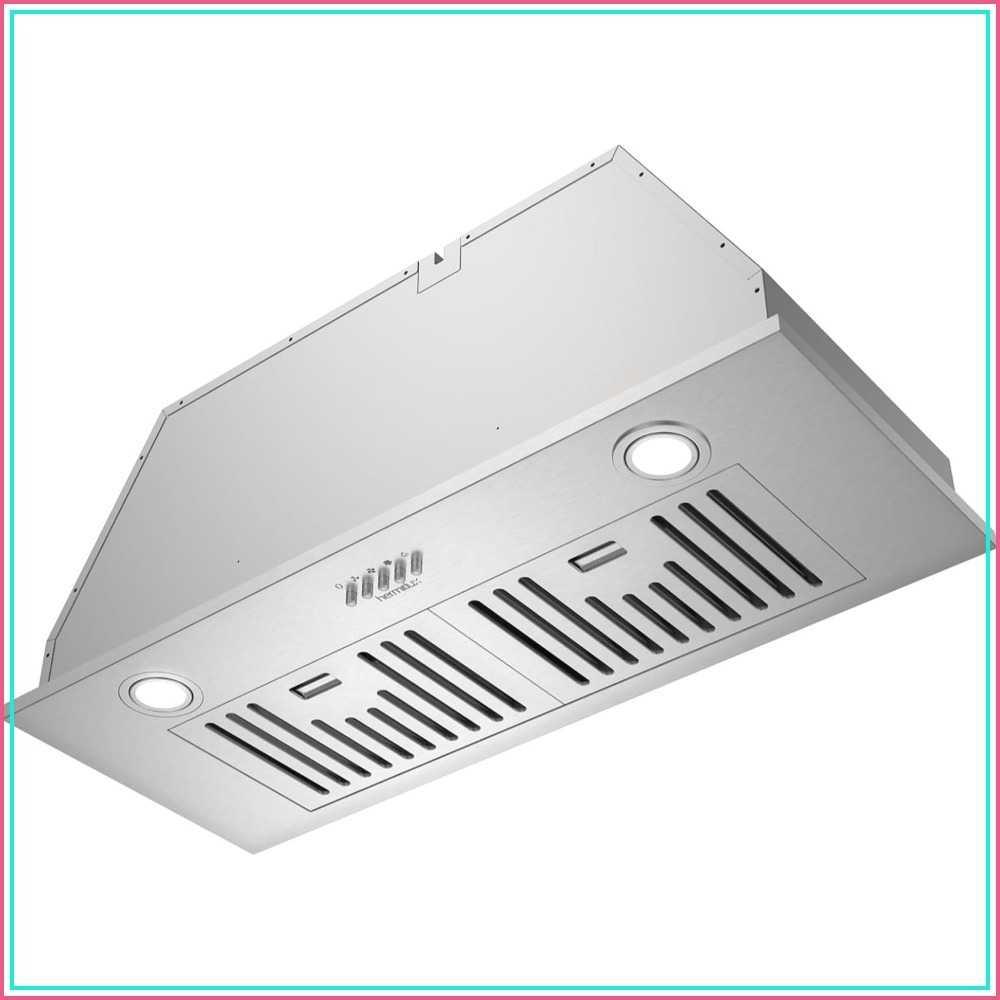 30 インチ内蔵レンジフード、600 CFM、3 スピード、ダクト/ダクトレス、ステンレススチール、LED ライトおよびバッフルフィルター付き