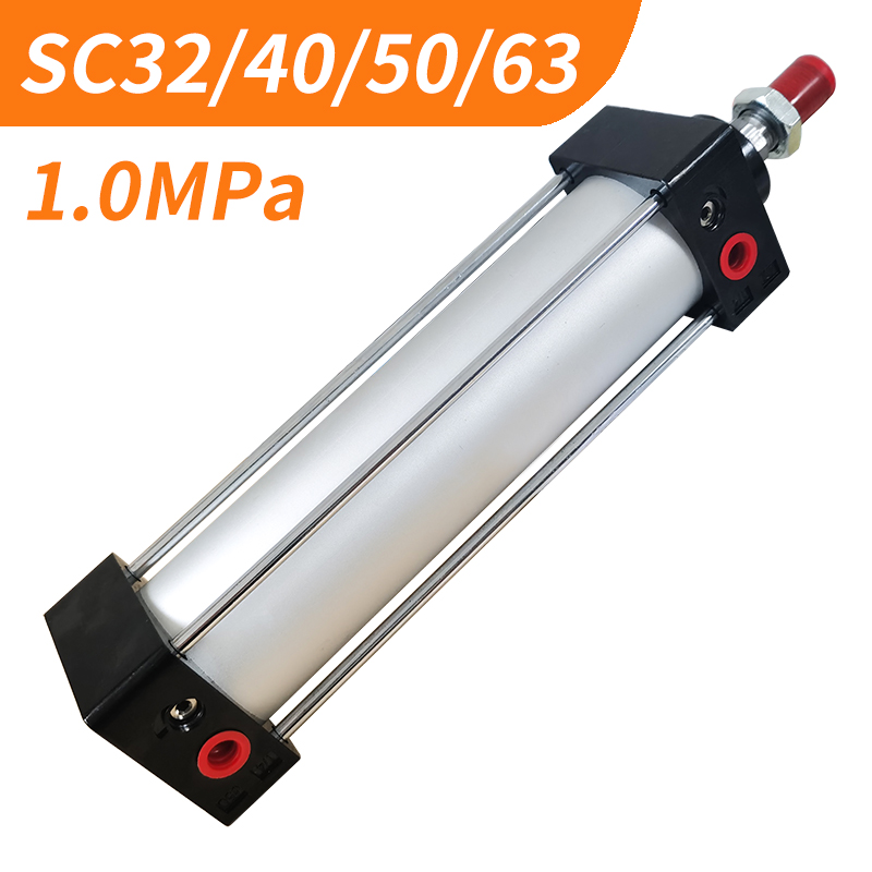 SC 32 40 50 63 ボア空気圧エアシリンダピストン 50 75 100 150 200 300 400 500 600 800 1000 ミリメートルストローク複動シリンダ