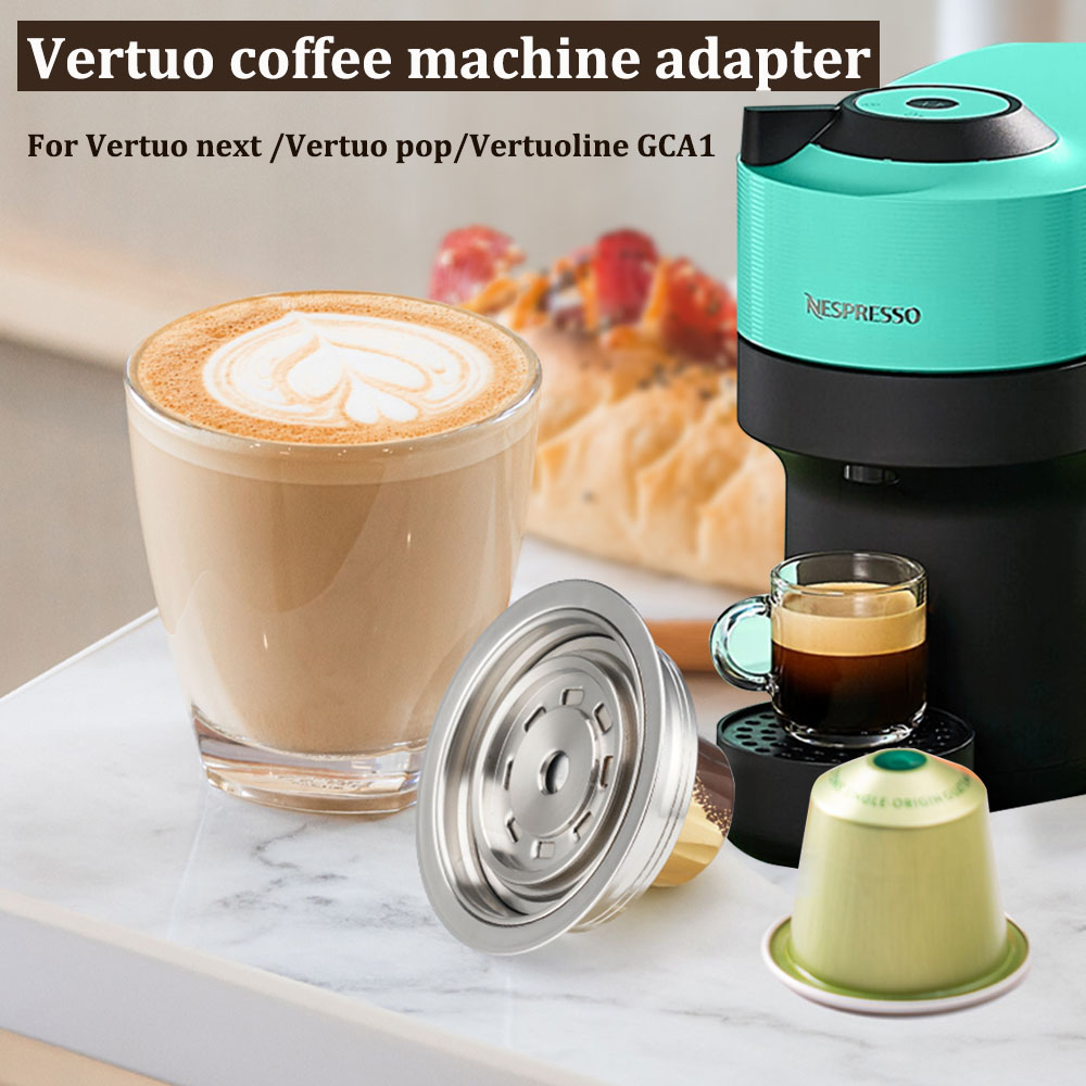 オリジナルカプセル iCafilas で使用する Vertuo Next/Vertuo Pop/Vertuoline GCA1 コーヒーマシン用コーヒーカプセルアダプター