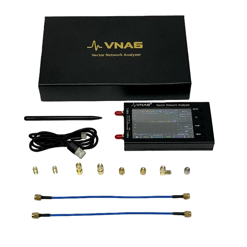 NanoVNA 2026 新しい VNA6 ベクトル ネットワーク アナライザ 1M-6.3GHz S11 S21 ポータブル ハンドヘルド アンテナ アナライザ ネットワーク分析