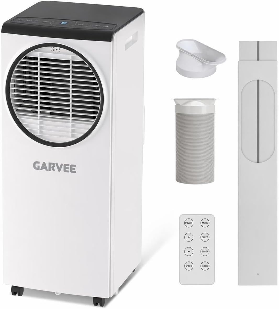 ポータブルエアコン 8000 BTU 除湿機、ファン付き