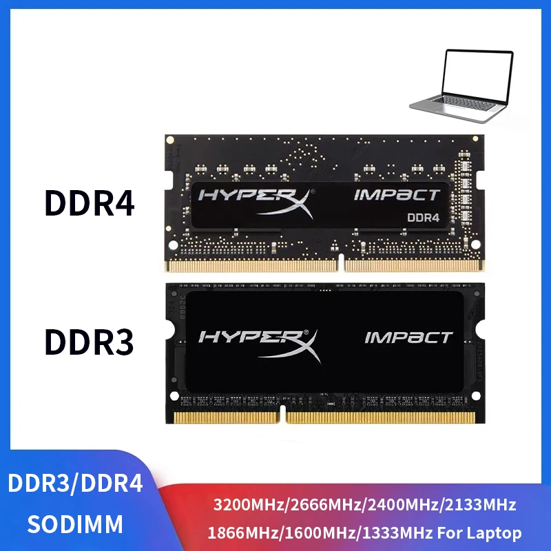 DDR4 RAM ノートパソコン用 DDR3 メモリ DDR3L 16GB 8GB 4GB ノートブック用メモリ 1333 1600 1866 2133 2400 2666 3200 MHz 1.2V 1.5V 1.35V