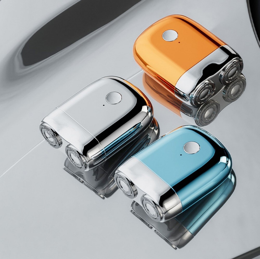 ミニ電気シェーバー メンズ ポータブル ヒゲトリマー シェーバー IPX7 防水 ポケット カミソリ