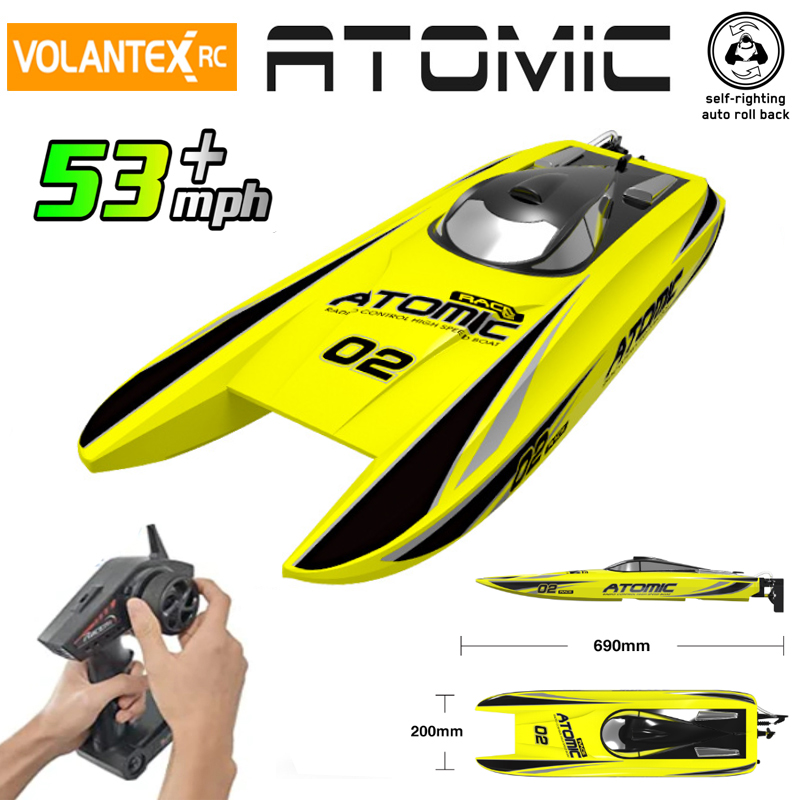 Volantex 792-4 RTR 70 センチメートル原子 RC ボート 2.4 グラムブラシレス 60 キロ/h 高速リモートコントロールボートモデルのおもちゃ大人男の子子供